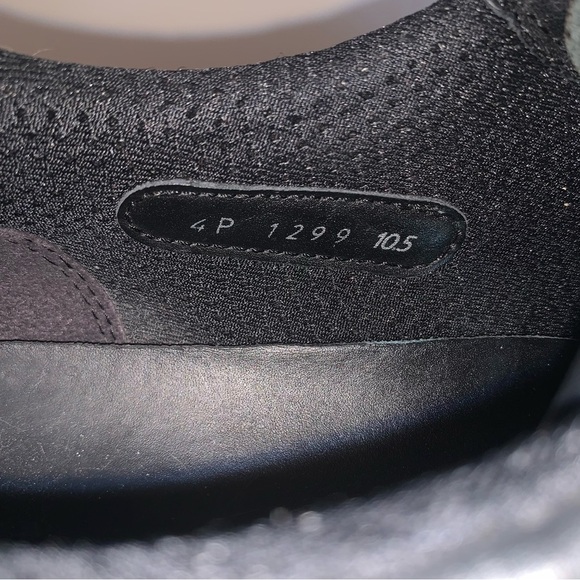 Prada Men's Black Leather Strap Sneakers - Picture 4 of 15